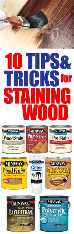 Are you afraid of wood staining? Here are 10 tips and tricks for staining wood.