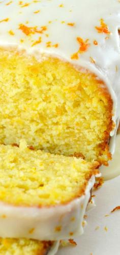 Orange Pound Cake with Orange Syrup and Orange Glaze. This cake is loaded with amazing Orange flavor! Tender and Moist! The Orange Syrup puts this cake in a class of it's own!!! A wonderful Cake from Ina Garten :)