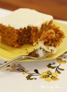 pumpkin sheet cake recipe #recipe #pumpkin