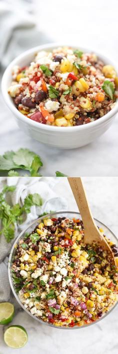 Southwest Quinoa and Grilled Corn Salad