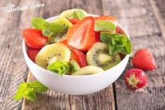 Strawberry Salsa | Only 97 Calories | Refreshing Snack or Protein Topping | Helps to Prevent Sugar Cravings | For Nutrition & Fitness Tips & RECIPES please SIGN UP for our FREE NEWSLETTER www.NutritionTwins.com