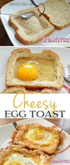 
                    
                        #10. Cheesy Baked Egg Toast-- What??! These look amazing. -- 30 Super Fun Breakfast Ideas Worth Waking Up For
                    
                