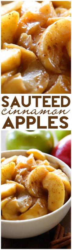 Sautéed Cinnamon Apples... I really want to try this
