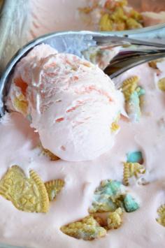 No-Churn Cotton Candy Golden Oreo Ice Cream