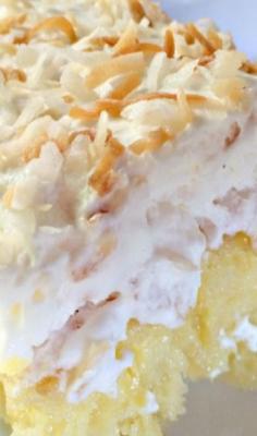 Piña colada cake recipe worth trying...