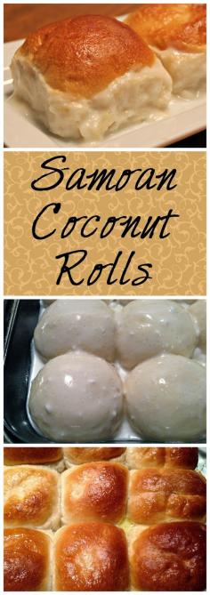 Samoan Coconut Rolls (Pani Popo) | These sweet coconut rolls are absolutely delicious!  #dessert #recipe #sweet #snack #recipes