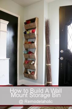 Wall storage How To Build Wall Mount Storage #Tutorial #build #projects #wood #organizing