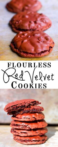 Flourless Red Velvet Cookies Recipe - (errenskitchen)