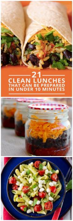 21 Healthy Lunches Prepared in Under 10 Minutes