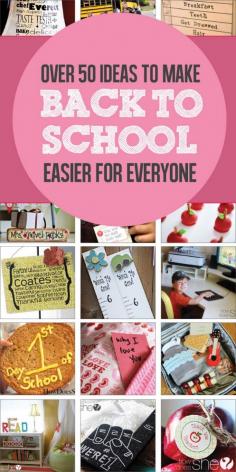 50 Ideas to Make ‘Back to School’ Easier for Everyone #howdoesshe #backtoschool #family #tipsforkids howdoesshe.com