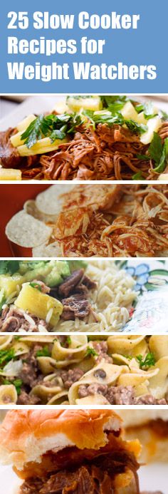 25 Weight Watchers Slow Cooker Meals #mealprep #freezerfood #weightloss// // In need of a detox? 10% off using our discount code 'Pin10' at www.ThinTea.com.au