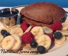 Cinnamon Protein Pancakes | Only 85 Calories | Satiating Breakfast to prevent hunger with Protein and Fiber | For MORE RECIPES Fitness & Nutrition tips please SIGN UP for our FREE NEWSLETTER www.NutritionTwins.com