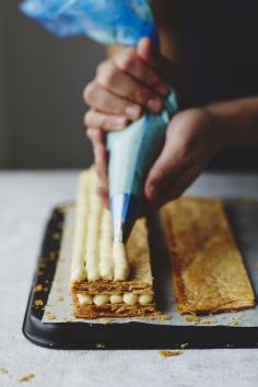 Orange brûlée mille-feuille