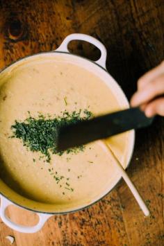 Happyolks | Spicy Potato Tarragon Soup #soup #stew #recipe