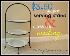 $3.50 serving stand waiting