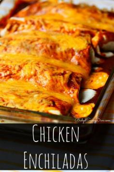 Chicken Enchiladas - Really good and really easy! I added garlic powder, salt, and more pepper. I also think it could use some hot sauce but besides that really good!