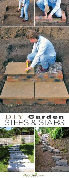 
                    
                        DIY Garden Steps and Stairs • A round-up with great ideas & tutorials of step and stair projects for the garden and yard!
                    
                