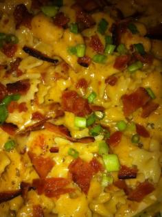 Cheddar Bacon Ranch Chicken Pasta | The Pink Gourmet