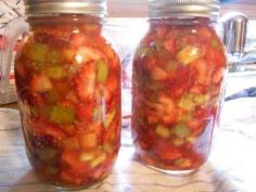 Strawberry Rhubarb Pie filling....