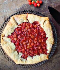 Delicious Sour Cherry Crostata Made with a homemade sour cherry pie filling and an all butter crust, this is one delicious crostata!