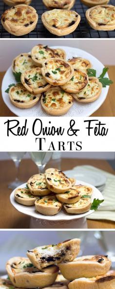 //Red Onion & Feta Tarts - Erren's Kitchen #food #entertainment