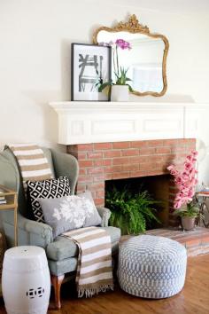 
                    
                        Emerging of a Summer Mantel (or Decorating Indecisiveness)
                    
                