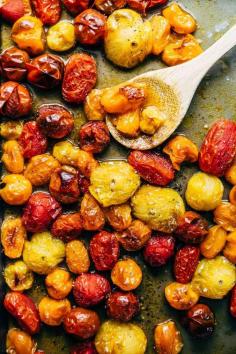 Roasted Tomatoes with Goat Cheese Polenta