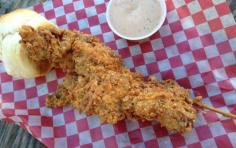 
                    
                        Oklahoma State Fair: Capt’n Crunch Chicken On-A-Stick - 10 Foods Not to Miss at State Fairs This Summer | Travel + Leisure
                    
                