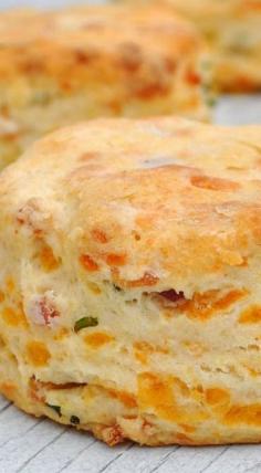 Cheddar Chive and Bacon Biscuitsl