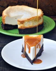 Brownie Bottomed Cheesecake @spabettie VEGAN!