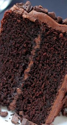 Super Decadent Chocolate Cake with Chocolate Fudge Frosting Recipe.