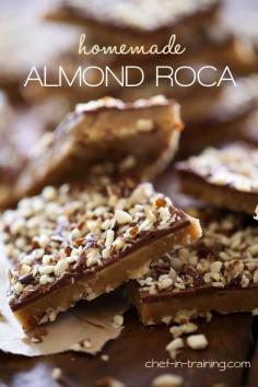 Homemade almond Rocca