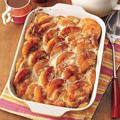 Peaches and cream overnight french toast. Christmas Morning?