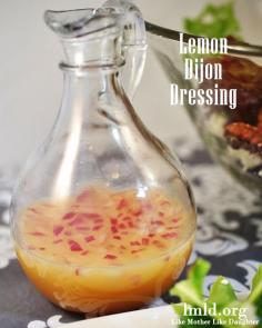 This lemon dijon dressing is perfect for a delicious summer salad #lmldfood