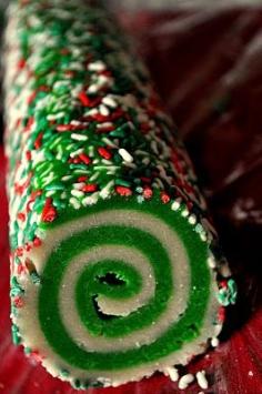 Christmas Sugar Cookie Swirls.