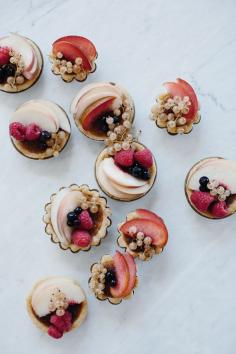 Stone fruit // hazelnut tarts -Leia xoxo