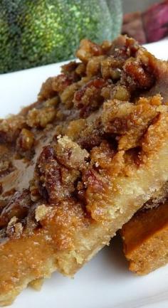 Pecan Pumpkin Pie Bars ~ with a perfect oatmeal crust! Easy, fast and just right! | Baking Blond