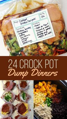 
                        
                            24 Crock Pot Dump Dinners
                        
                    