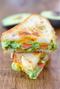 Guacamole Grilled Cheese Sandwich, love this sammy. add chicken even better.