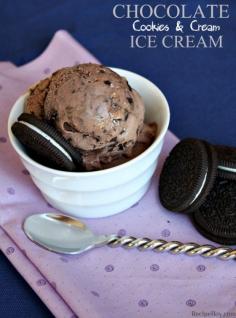Chocolate Cookies and Cream Ice Cream #recipe done- v v v good