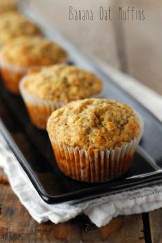 This Banana Oat Muffins Recipe is the ideal grab-and-go morning treat or yummy after-school snack. Quaker® Quick Tip: Try them fresh out of the oven with a smear of peanut butter!
