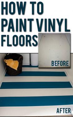 easy step by step instructions | for updating old vinyl flooring