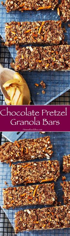 
                    
                        Chocolate Pretzel Granola Bars are a fun and delicious after school treat.
                    
                