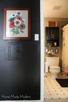 Home Made Modern: Black Wall Paint