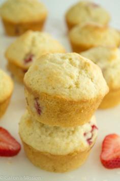 Easy Strawberry Muffins Recipe on Yummly. @yummly #recipe
