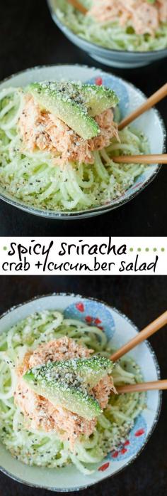 Spicy crab and cucumber salad