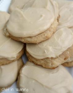 desserts / Applesauce Cookies with Caramel Frosting! This recipe is AMAZING! Definitely a must try!