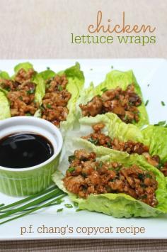 P.F. Chang's Chicken Lettuce Wraps recipe -- A perfect combination of all the recipes out on the internet. Perfect for lunch, an appetizer, or a main dish served with rice!