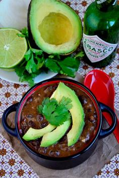 Best-Ever Black Bean Soup with Cilantro-Lime Rice Recipe on Yummly