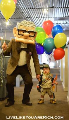 Disney Pixar Up! costumes. How To Make a Mr. Fredricksen Russell costumes from the Movie UP.- Would work for multiple different kinds of character costumes.